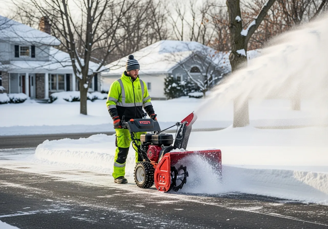 Professionel snerydning af indkørsel